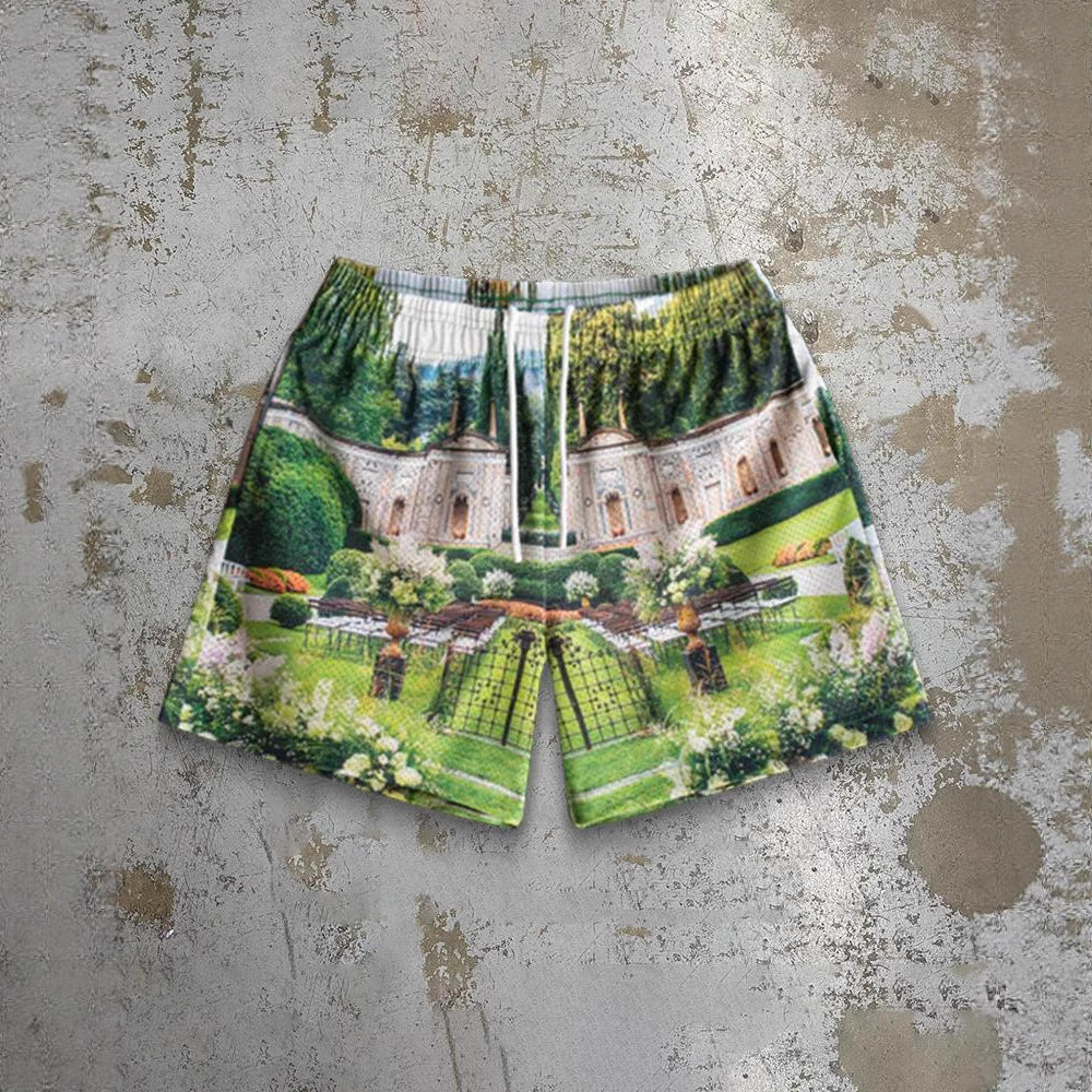 Beach Pants Quick-drying Digital Printing Loose Shorts