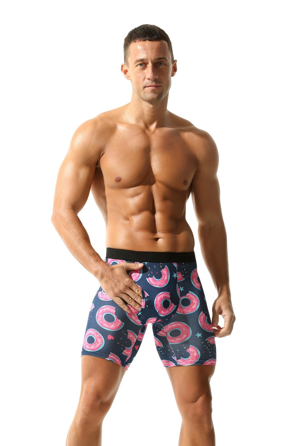 Wild Leopard Pattern Men's Personalized Printed Underwear