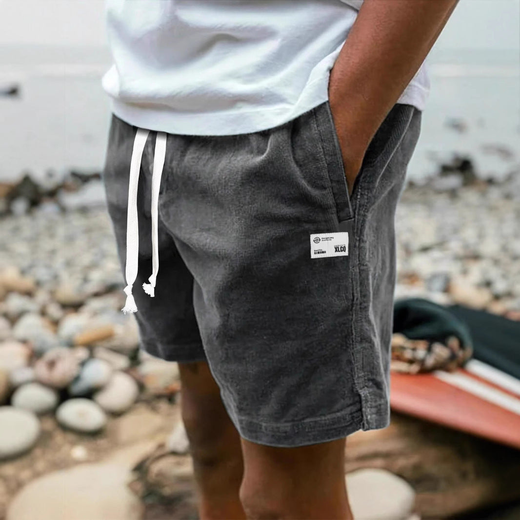 American Overalls Sports Loose Beach Cropped Casual Pants